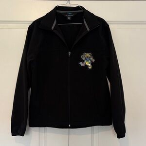 Tri-Mountain Zip Performance Jacket Psychedelic Grateful Dead Dancing Bear Patch